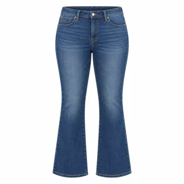 AI-generated style illustration for Levi's Women's Plus-Size 315 Shaping Bootcut Jean; not a retailer photograph