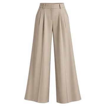 AI-generated style illustration for Tronjori Womens High Waist Casual Wide Leg Palazzo Business Pants; not a retailer photograph