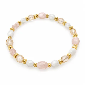 AI-generated style illustration for Kendra Scott Chantal Beaded Bracelet for Women; not a retailer photograph