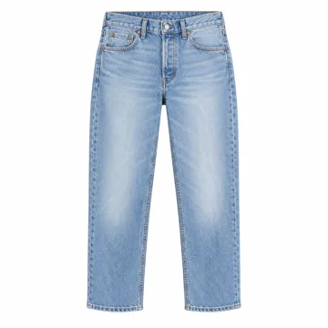 AI-generated style illustration for Levi's Women's 501 Crop Jeans; not a retailer photograph