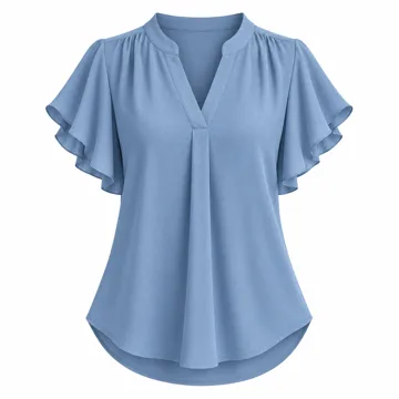 AI-generated style illustration for Blooming Jelly Womens Tops Dressy Casual Work Business Blouses Fall Trendy; not a retailer photograph