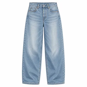 AI-generated style illustration for Levi's Women's 94 Baggy Jeans; not a retailer photograph