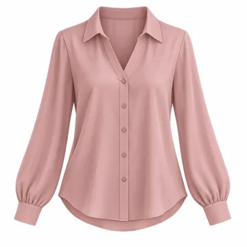 AI-generated style illustration for AUTOMET Womens Long Sleeve Shirts Fall Blouses Tops Business Casual Outfits; not a retailer photograph