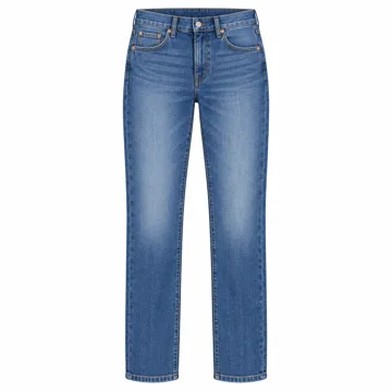 AI-generated style illustration for Levi's Women's 314 Shaping Straight Jeans (Also Available in Plus); not a retailer photograph