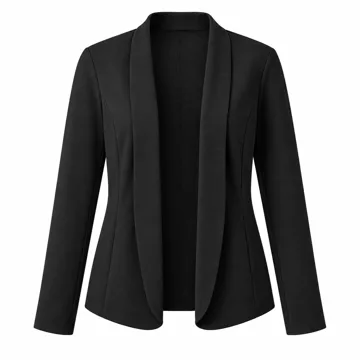 AI-generated style illustration for ELLEVEN Stretch Knit Blazers for Women Business Casual; not a retailer photograph