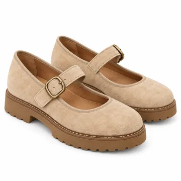 AI-generated style illustration for UGG womens Quill Mary Jane; not a retailer photograph
