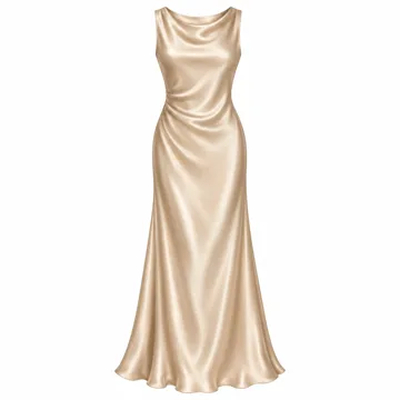 AI-generated style illustration for BTFBM Womens Sleeveless Satin Summer Dresses; not a retailer photograph